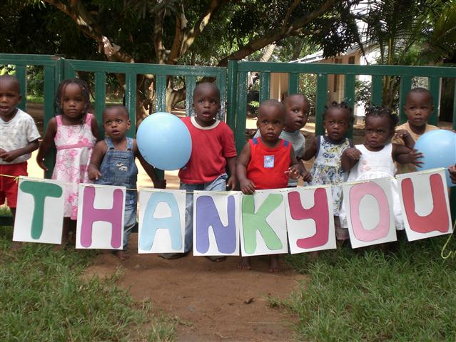 Forever Angels children saying thank you